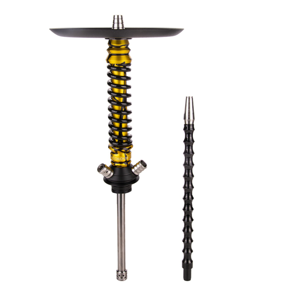 Кальян Mamay Customs Coilover Mini  Золотой Сплеш Чёрный в Екатеринбурге