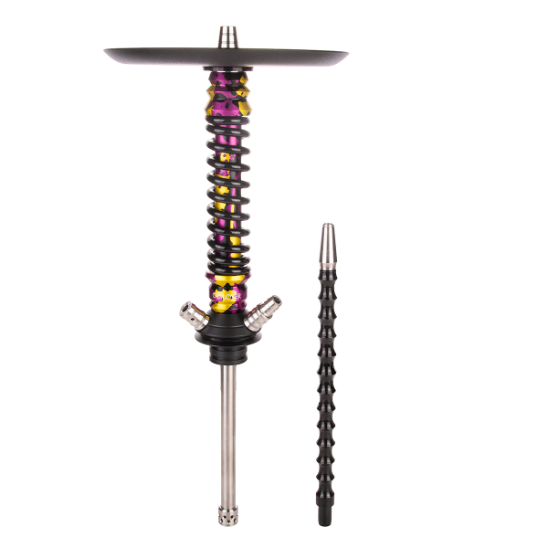 Кальян Mamay Customs Coilover Mini   Пурпурный/золотой Камуфляж Чёрный в Екатеринбурге