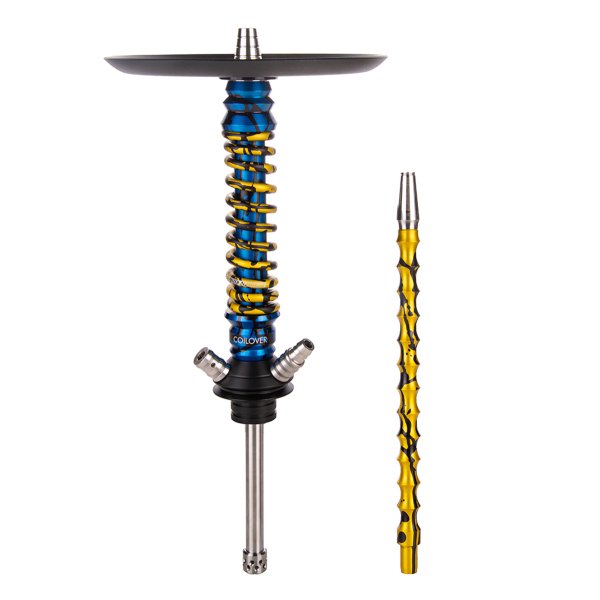 Кальян Mamay Customs Coilover Mini   Синий Сплеш Золотой Сплеш в Екатеринбурге