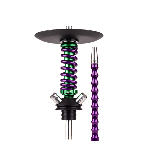 Кальян Mamay Customs Coilovers Micro Anod Green Фиолетовый Лак в Екатеринбурге