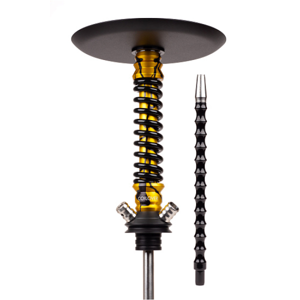 Кальян Mamay Customs Coilovers Mini Anod Gold Splash Черный Глянец в Екатеринбурге