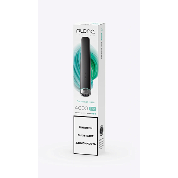 Электронка Plonq Plus Pro Black Перечная Мята 4000 затяжек в Екатеринбурге