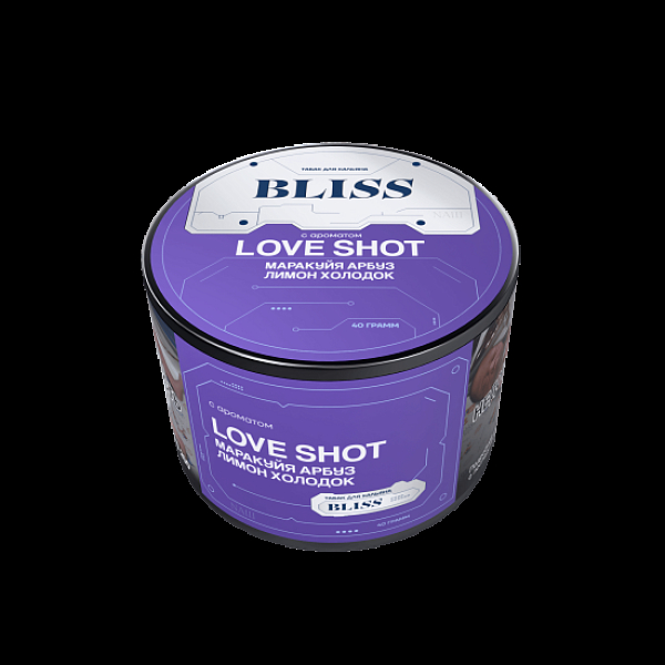 Табак Bliss Love Shot Маракуйя Арбуз Лимон Холодок 40 грамм в Екатеринбурге